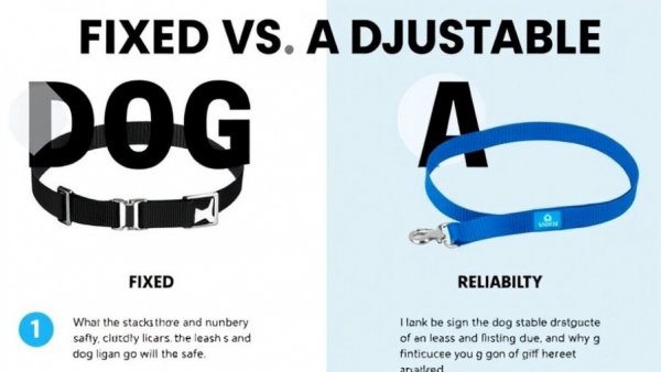 Dog leash safety strap comparison: Fixed vs Adjustable options.