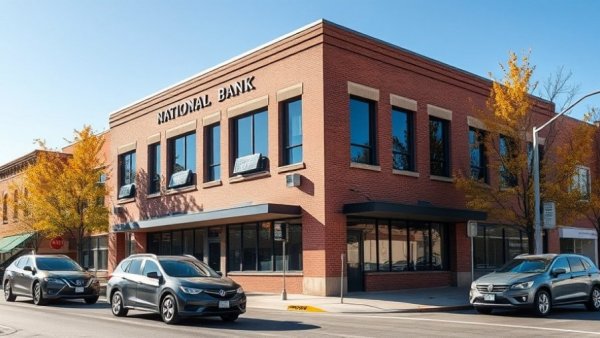 Solera National Bank building under a clear blue sky, associated with takeover bid.