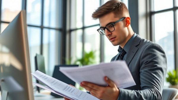 Professional analyzing financial documents for early SBA loan repayment.