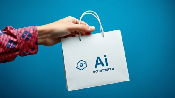 AI agents in holiday shopping: AI-themed shopping bag graphic.
