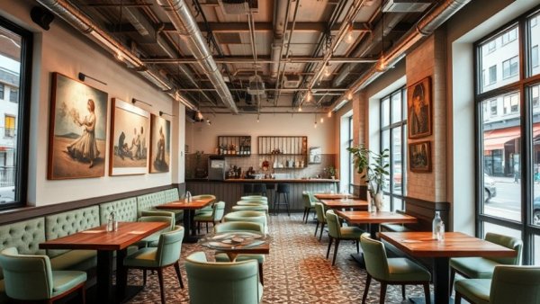 Chic cafe in Denver with modern decor; a hidden gem.