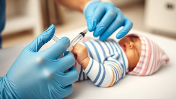 Healthcare worker vaccinates baby during Texas measles outbreak.