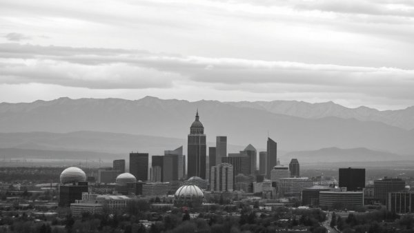 Denver skyline and mountains representing Colorado interest rate cap consumer loans.