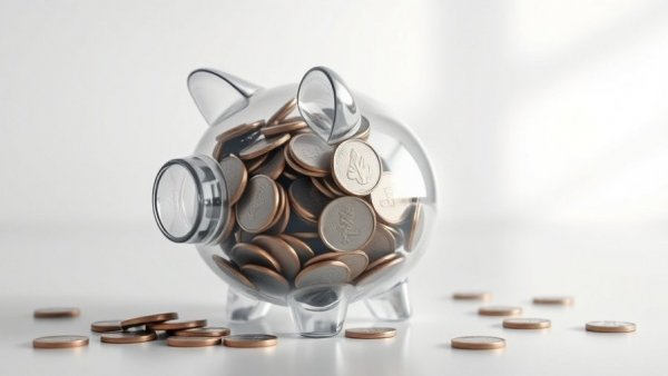 3D piggy bank with coins representing high-yield savings rates today