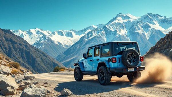 Jeep adventure in mountain landscape from Banff Mountain Film Festival.