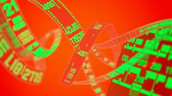 Conceptual image of intertwined ticker tapes illustrating algorithmic pricing effects on consumers.