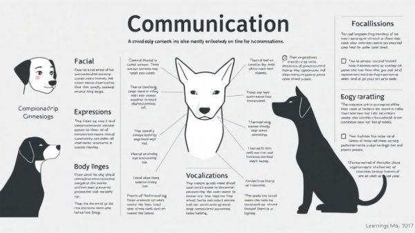 Infographic explaining canine communication to build a stronger dog and human relationship.