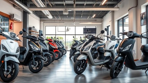 Denver business news: modern e-scooter showroom with sleek designs