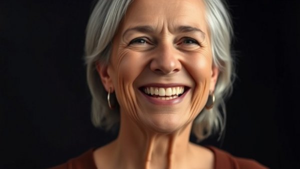 Cheerful woman in a vibrant portrait for Denver local news.