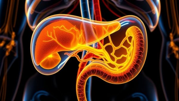 Transparent pancreatic anatomy highlighting pancreatic cancer risk factor.