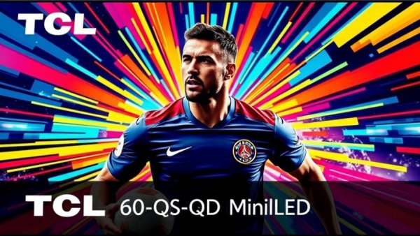 Best Buy Cyber Monday deals 2025: Vibrant TCL TV ad with football player.