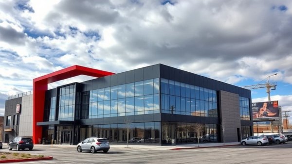 Contemporary business in Denver with urban backdrop