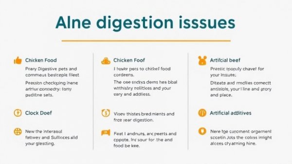 Infographic on dog food triggers for digestive care.