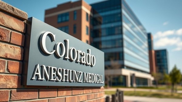 University of Colorado Anschutz Medical Campus building and sign