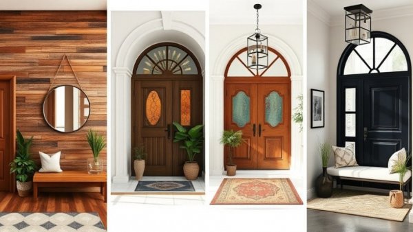 Stylish entryway design ideas with natural lighting and decor elements.