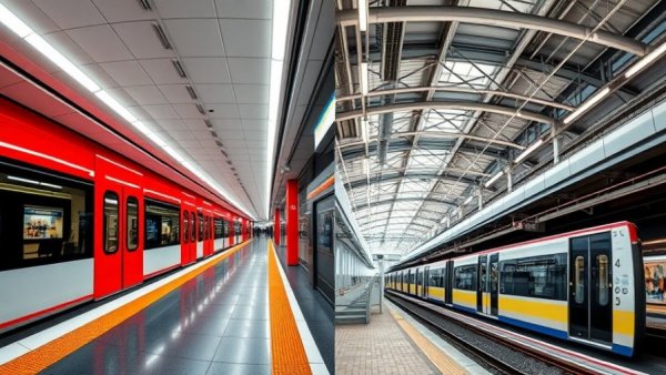 Vienna subway vs Vancouver SkyTrain design comparison.
