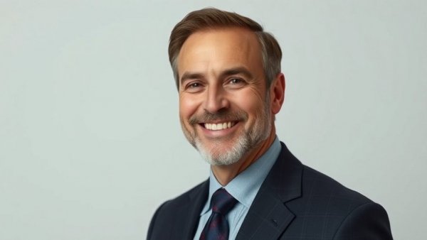 Portrait of a smiling man in a suit showcasing Vancouver tech innovations 2025.