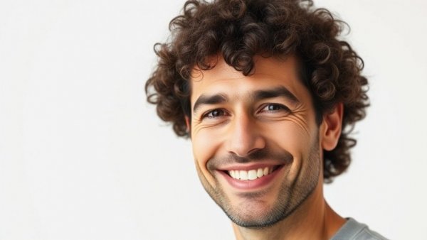 Middle-aged man smiling confidently, health and wellness vibes