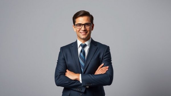 Vancouver local news anchor in formal attire on a grey background.