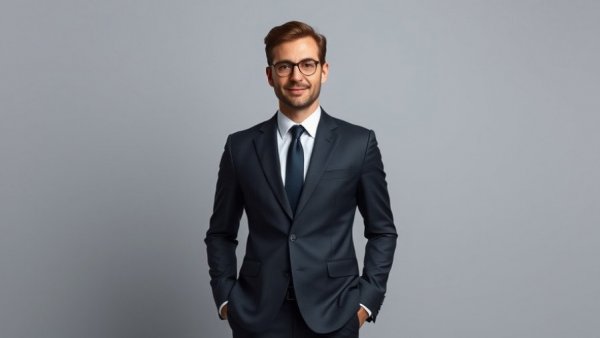 Professional man in suit for B.C. Ferries cancellations report.