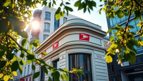 French postal service building with leafy branches, DDoS Attack on French Postal Service