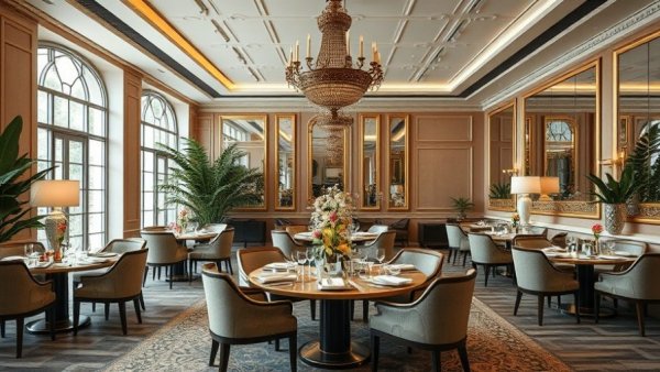 Elegant dining room design ideas with chandeliers and decor.