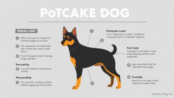 Potcake puppy size, coat, and traits infographic; how to adopt a potcake puppy guide.