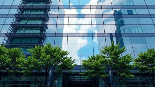 Contemporary building in Denver with glass reflections, denver health news.