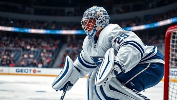 NHL goalie poised to block shot, relevant for fantasy waiver wire pickups