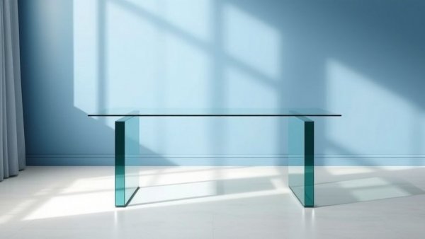 Sleek modern table for home improvement Vancouver show.