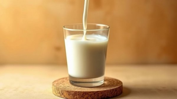 Pouring fresh goat milk into a glass showcasing health benefits.