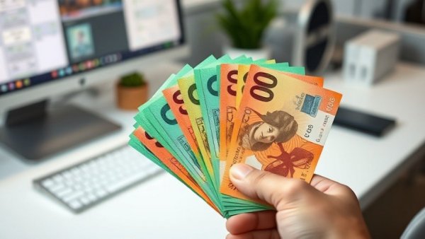 Hand holding Canadian 100-dollar bills on desk; Canada benefits 2026.