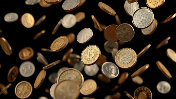 Falling coins symbolize increased taxes and fees for British Columbians.