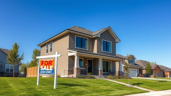 B.C. homeowner grant threshold: For sale sign in front of suburban house.