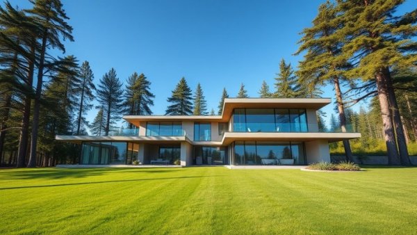 Modern home in Vancouver with expansive glass design.