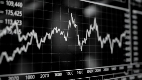 Graph illustrating mortgage rates today, monochromatic style.