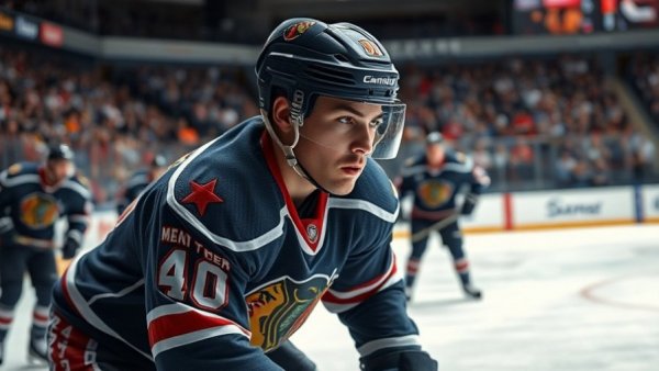 NHL player in focus during a game, NHL Fantasy Hockey Waiver Pickups