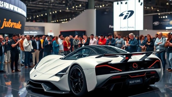 Sleek white hypercar at car show, representing fastest cars on the road.