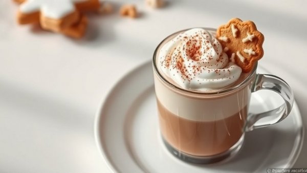 Vancouver Hot Chocolate Festival treat with whipped topping and cookie, elegant presentation.