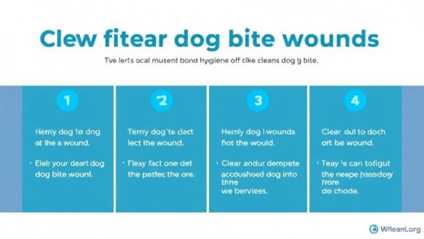 Steps for cleaning dog bite wounds, hygiene guide.