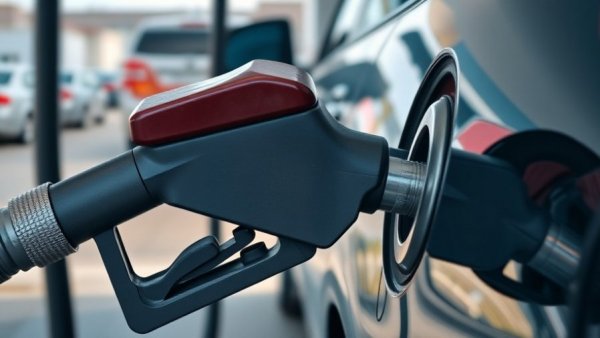 Gas pump nozzle near vehicle in Denver news context.