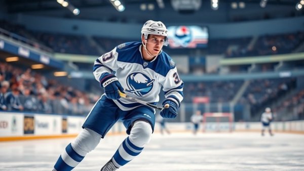 Hockey player in action during Brayden Point injury game.