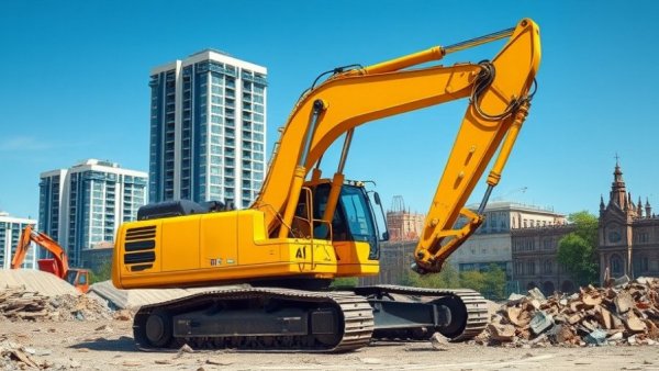 Denver affordable housing project construction site with excavator.