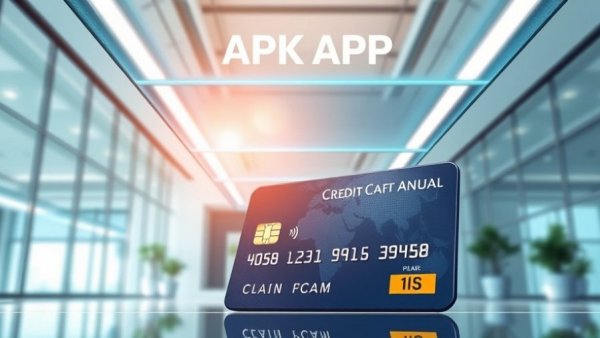 Illustration of credit card with APR cap, financial concept.