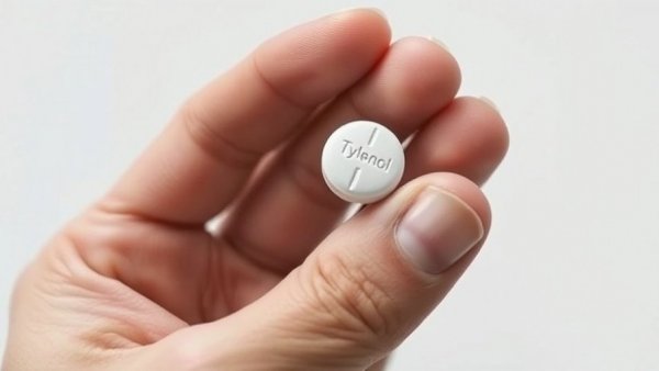 Close-up of Tylenol pill being held, relating to Tylenol Autism Link.