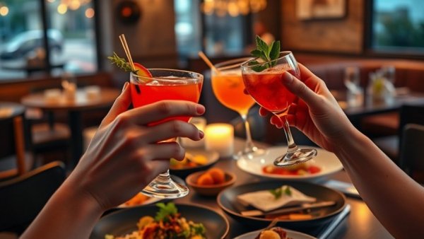 Taste of Abby Food Festival celebration with cocktails and cuisine.