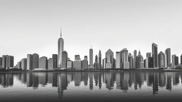 Technology Vancouver skyline with tech journal promotion.