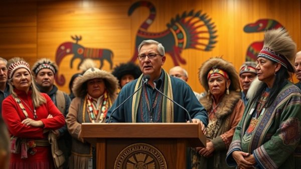 Speaker discusses B.C. Heritage Conservation Act reforms with Indigenous leaders.