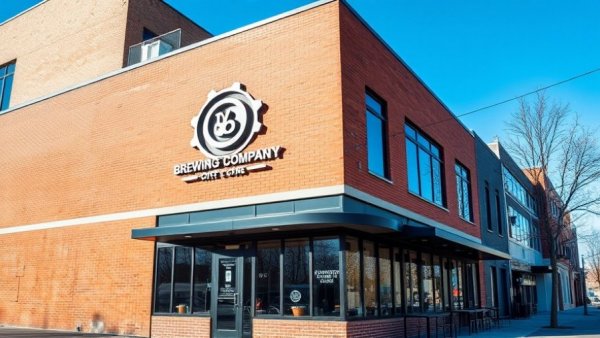Denver business news: modern brick building on sunny day.