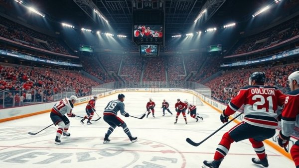 Vancouver NHL trade rumors: hockey players in action on ice.